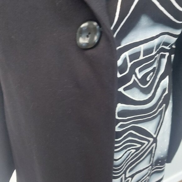 Rock 'N' Karma One Button Closure Knee Length Coat NWT - S/M - Picture 5 of 11